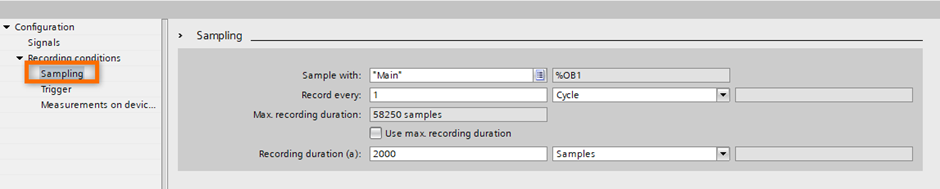 mintavételezési idő meghatározása
